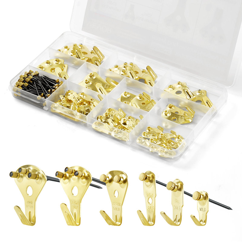 Ensemble de suspensions pour cadre photo 130 pièces avec clous 130 lb à 100 lb