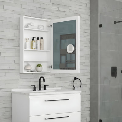 Armoire à pharmacie avec miroir sans cadre Surface