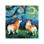 Corgi Night by Aja Trier - Painting on Canvas-1221373111-1332092362