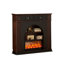Foyer autoportant en bois massif Nut-Brown