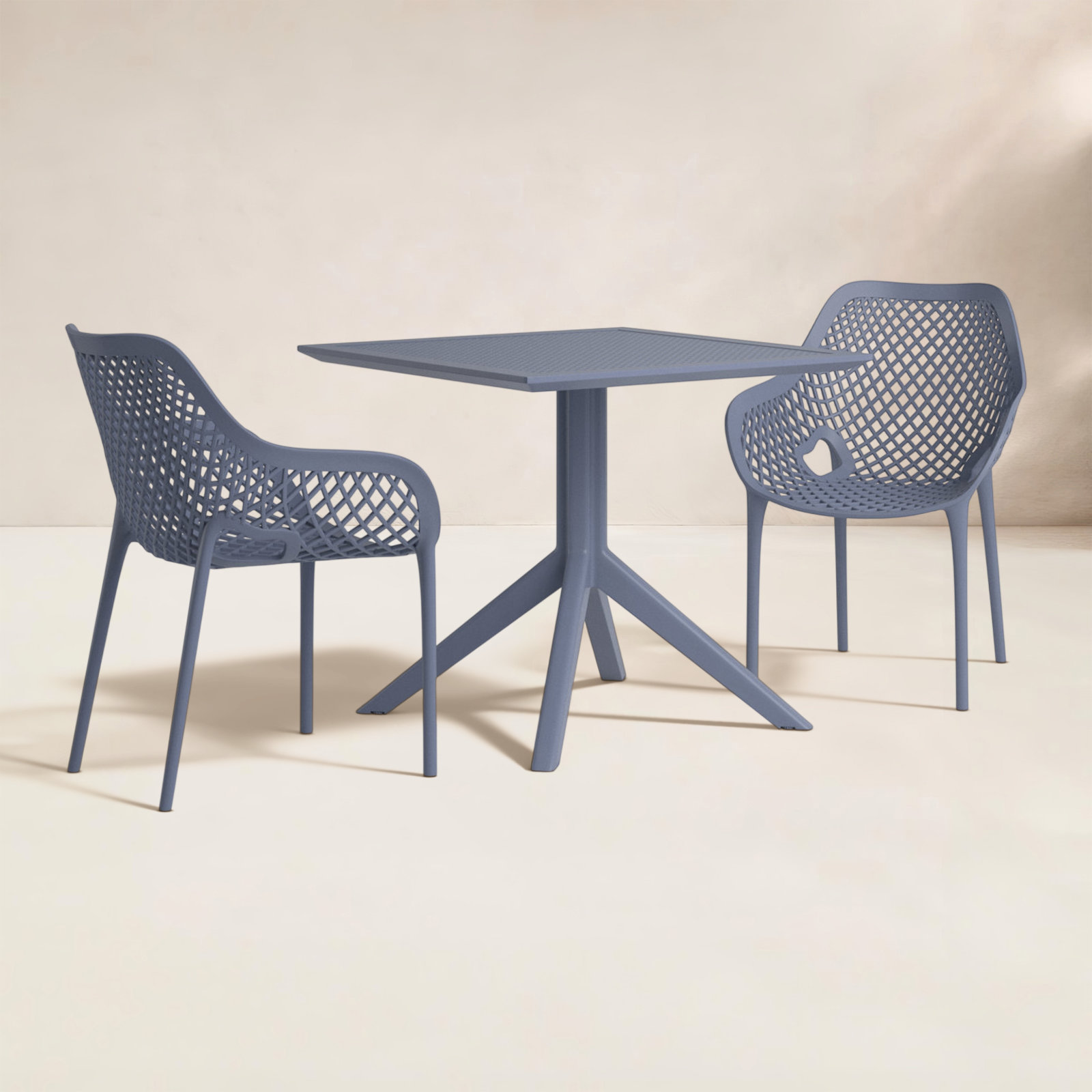 Farrah 32" Patio Bistro Set, Dark Gray