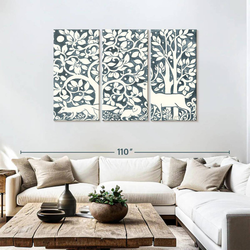 Brampt Forest Life IV, 48" H x 74" W