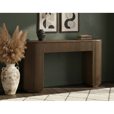 Queensbury 52" Fluted Oak Console Table