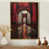 Toile avec cadre flottant or