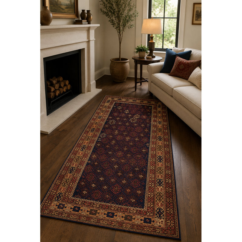 Hand Knotted Wool Geometric Area Rug
