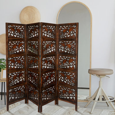 Bidwell 508 cm W x 457.2 cm H 4 - Panel Folding Room Divider