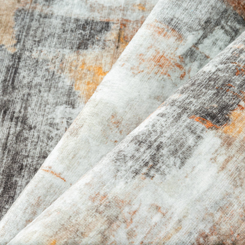 Oriental Grey/Brown Area Rug, Rectangle 7' 9" x 9' 9"