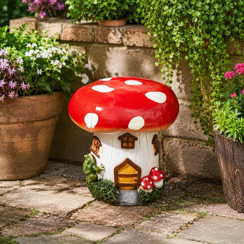 Tabouret de jardin en résine 13,4 "H