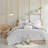 Brooklyn Cotton Jacquard Duvet Cover Set with Euro Shams and Throw Pillows-1154832444-1154832446