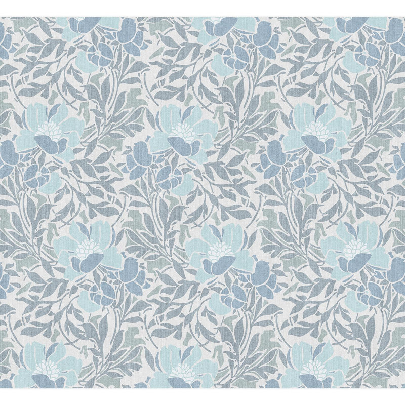 Bordure florale pelez et collez, L 132 po x l 144 po