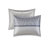 7 Piece Comforter Navy Queen - Luxury Dazzling Delicate-117429515-117429516
