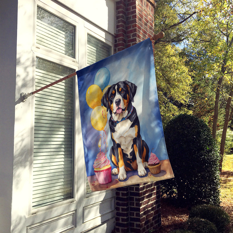 Drapeau «Happy Birthday House», Grand bouvier suisse