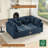91.7" Velvet Sectional Sleeper Sofas With Storage Space With 6-seat-276162804