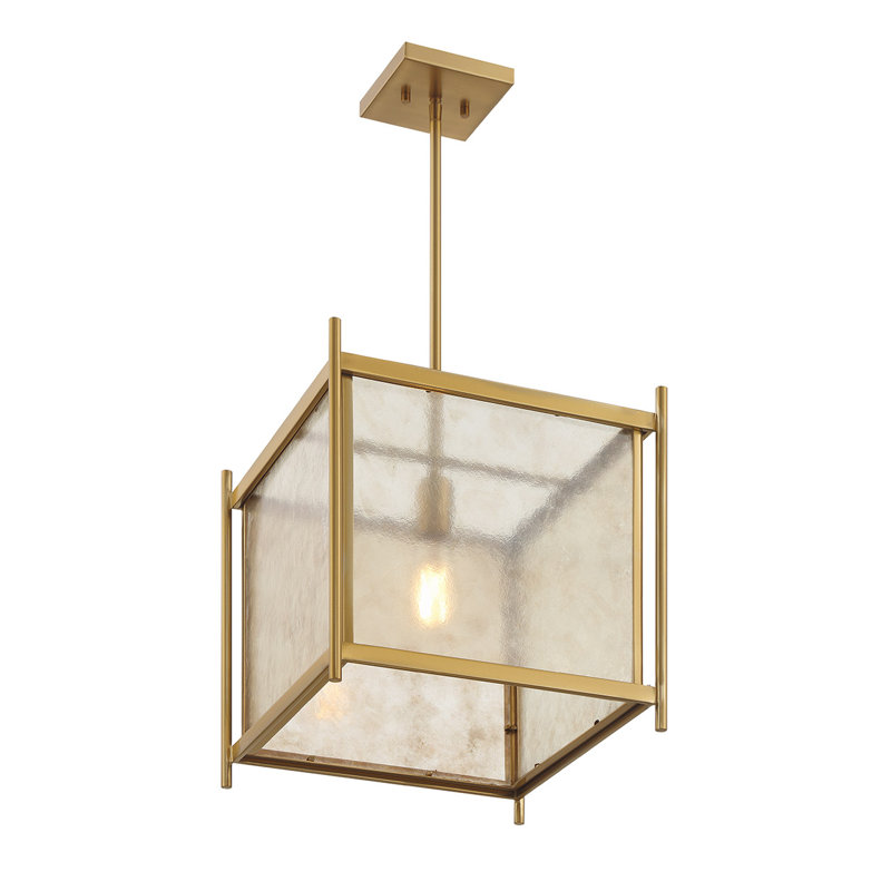 Luminaire suspendu 1 lumière Stinnett en laiton chaud