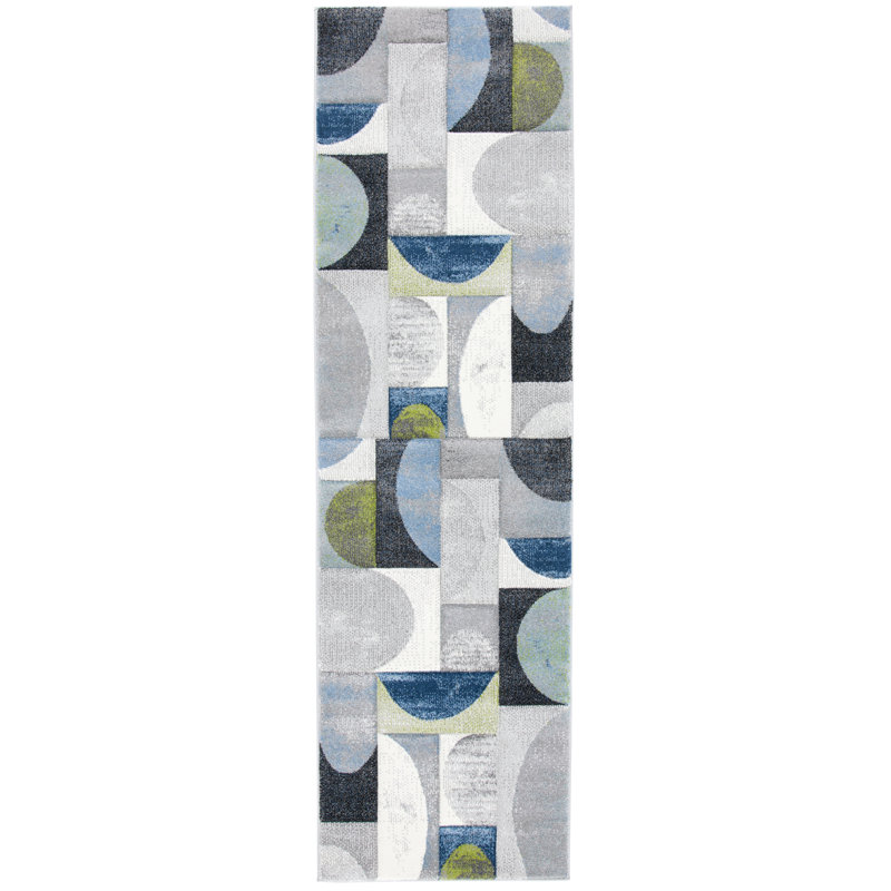 Almodovar Performance Abstract Rug, Runner 2'3" x 12'