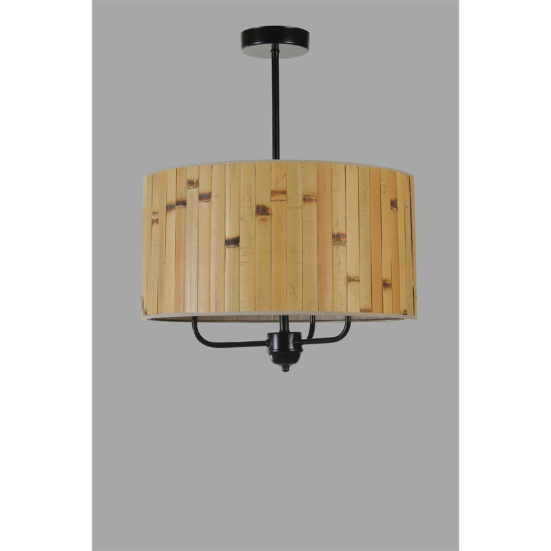 Chandle Chandelier, Oak/Black