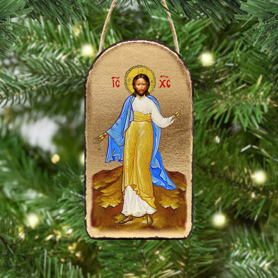 Ornement photo en bois « inspiration jesus »