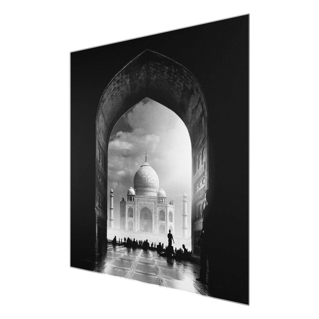 Glasbild Tor zum Taj Mahal