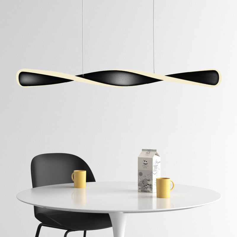 Kai 1 - Light Black/White LED Unique/Statement Pendant