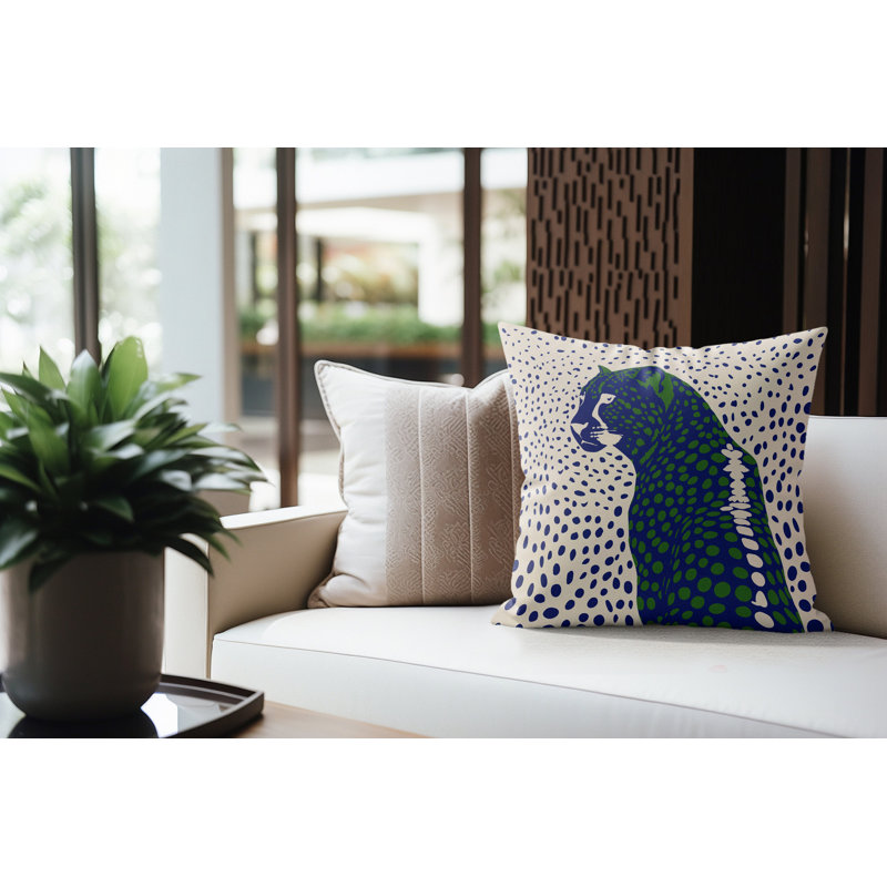 Coussin d'intérieur Cori, Royal Azure, 16 po x 16 po
