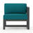 Smith 94'' Wide L-Shaped Powder Coated Aluminum Patio Sectional with Sunbrella® Cushions-1561624570-1550201905