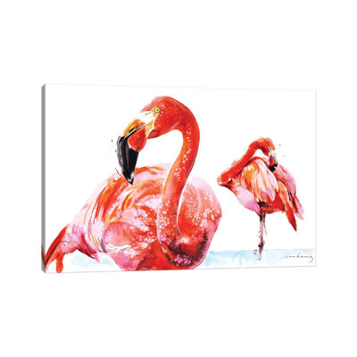 Flamenco Wader by Soo Beng Lim - Wrapped Canvas Painting