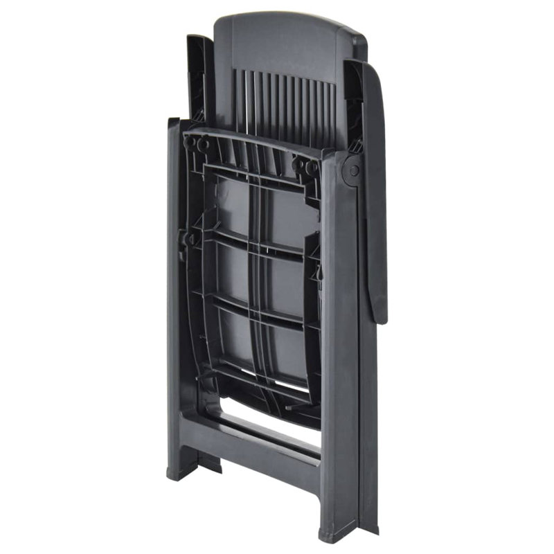 Carousel Garden Reclining Chairs Plastic, Anthracite