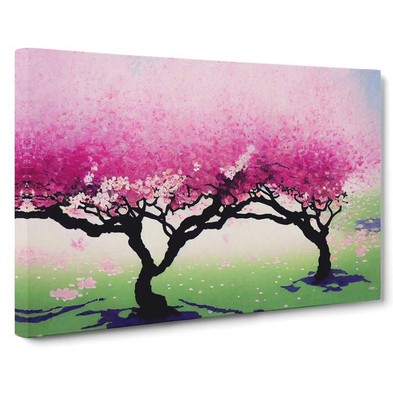 Extravagant Cherry Blossom Trees - Wrapped Canvas, 50cm H x 76cm W x 3cm D