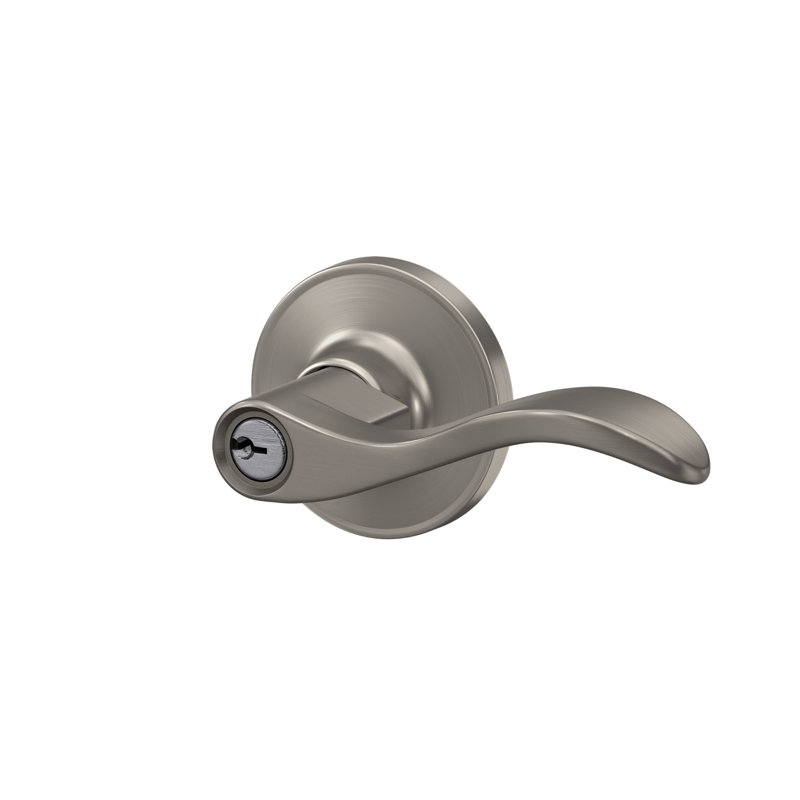 Seville Keyed (Entry) Door Lever, Matte Black