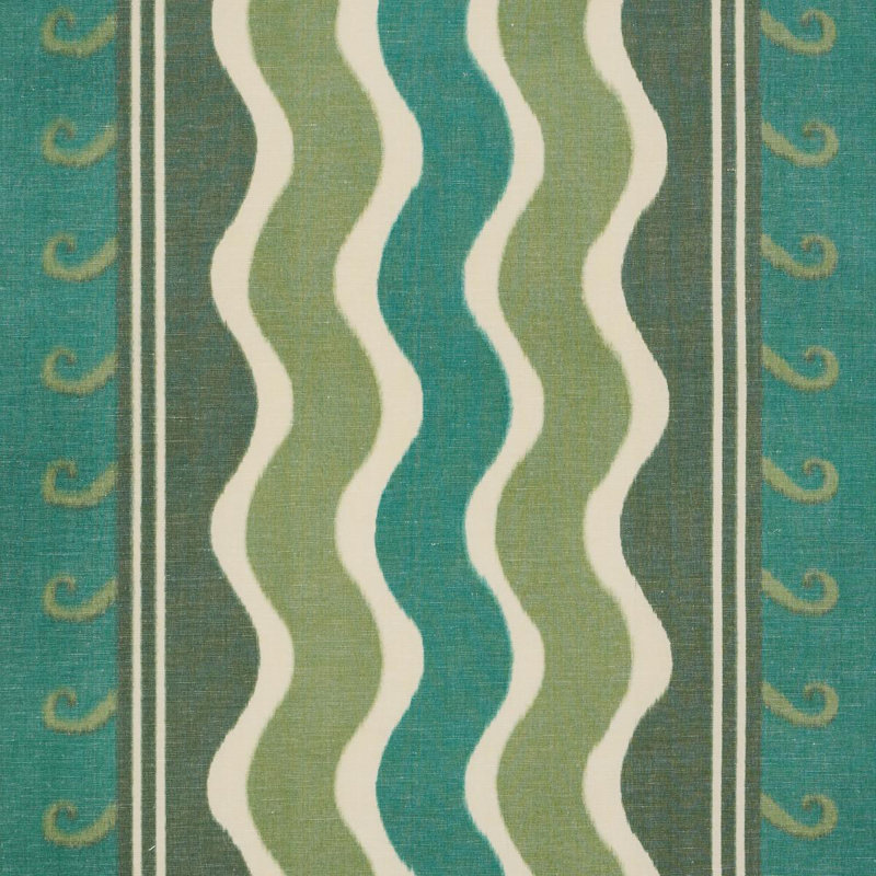 Schumacher X Laura Gonzalez Roman Reverie Fabric, Blue