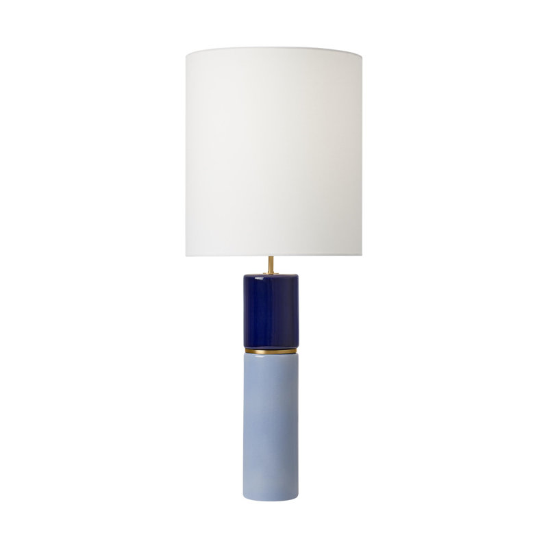 Cade Table Lamp, Polar Blue/Crystal Cobalt