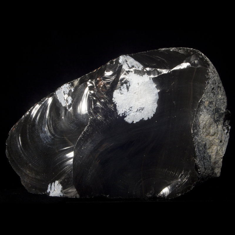Obsidienne flocon de neige. Buffalo, Wyoming, États-Unis