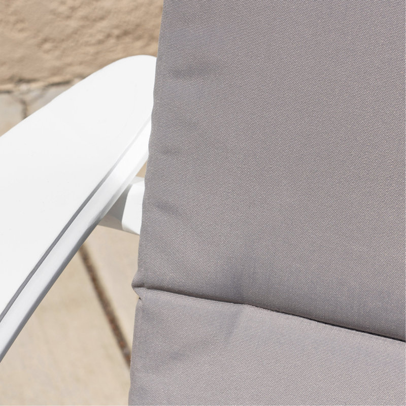 Coussin de remplacement pour chaise d'extérieur, gris