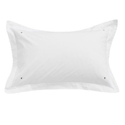 Love Hearts Pale Natural Pillowcase Pair