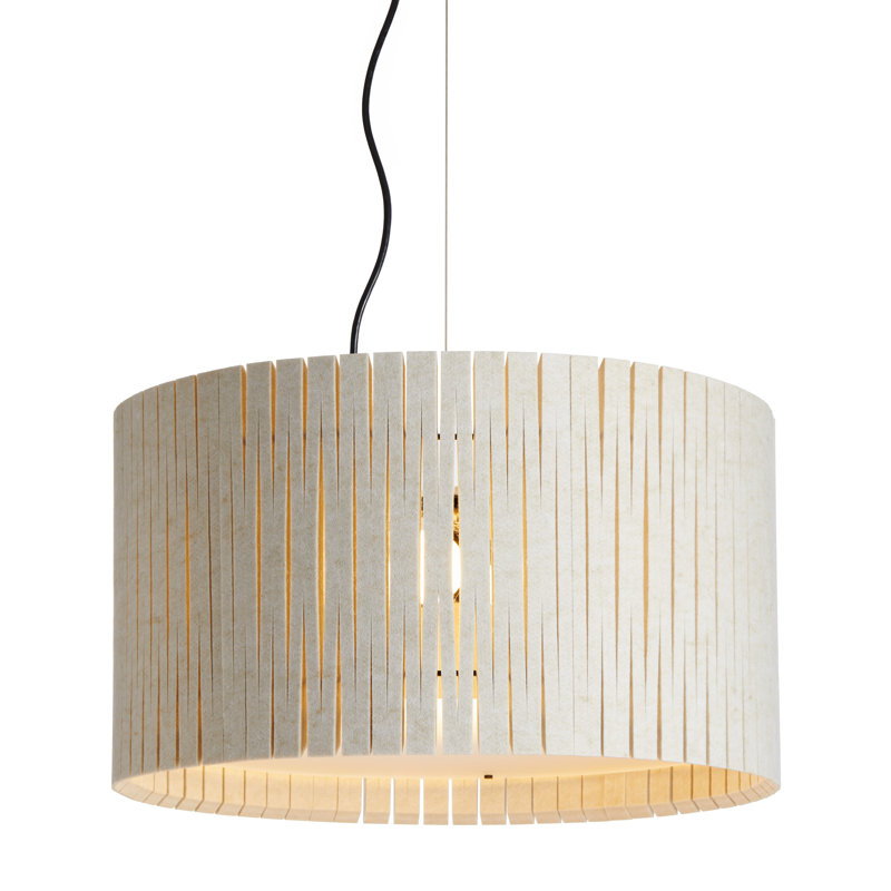 Luminaire suspendu tambour Kerflights D6 beige , Beige
