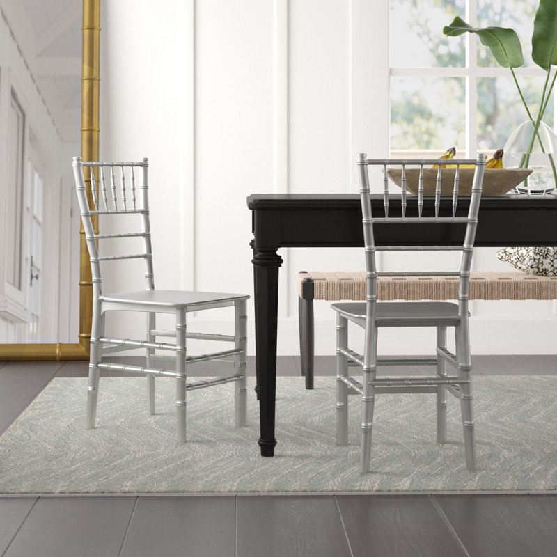 Tioga Resin Stacking Chiavari Chair, White
