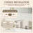 Widespread 2-handle Bathroom Sink Faucet 8-Inch Bathroom Faucet 3-Hole with Drain Assembly Brushed Nickel-122908285