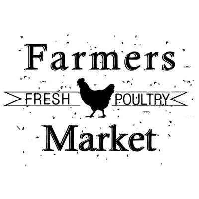 Poltry Farmers Market - Wrapped Canvas Print