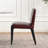 21" Wide Modern No Assembly Top-grain Genuine Leather Upholstered Dining Chair-975791168