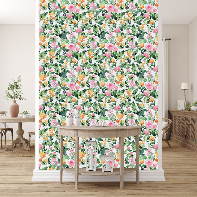 Panneau de papier peint, L 25 po x L 125 po