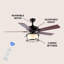 52'' Ceiling Fan with Light Kit