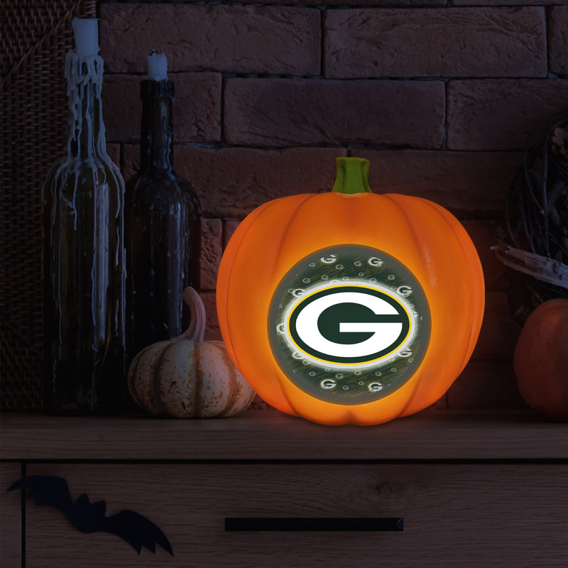 Décoration citrouille en résine NFL Green Bay Packers | 10 po