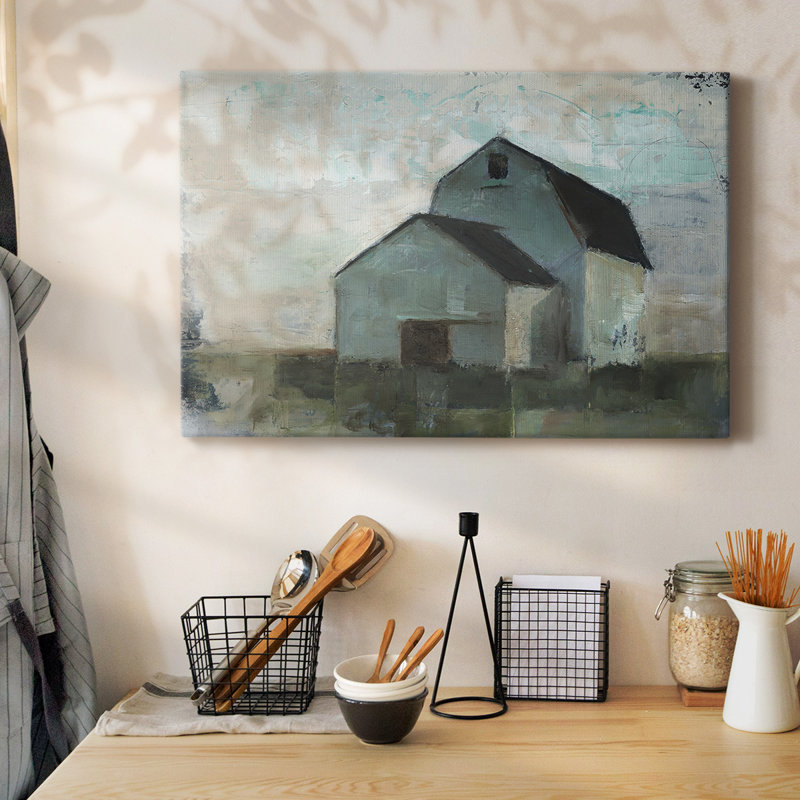 Barn at Sunset I-Gallery, toile tendue, H 12 po x l 18 po