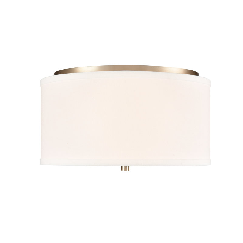 Plafonnier encastré 2 lumières Halima, Or moderne