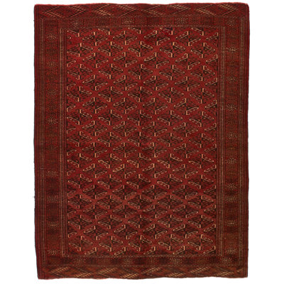 5x6 Red and Rust Anatolian Traditional Rug