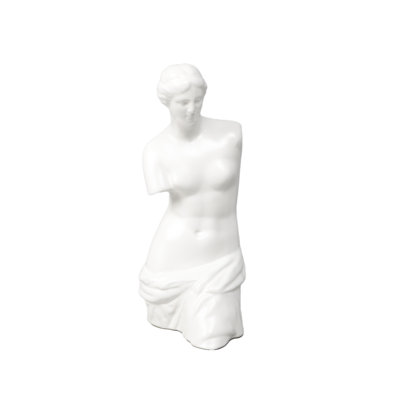 9.9"H Ceramic Venus,Matte White