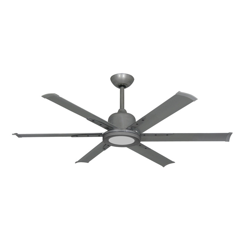 Kayeleigh 52'' Ceiling Fan with LED Lights, Brushed Nickel