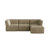 Berlare Boneless 4 - Piece Upholstered Compression Corduroy Modular Sectional Sofa Set with Removable Ottoman – Fully Compressed, No Assembly Required-956101290
