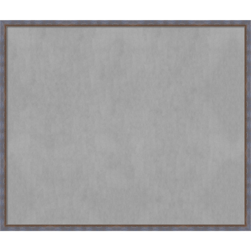 Tableau magnétique encadré deux tons de cuivre bleu, H 42 po x l 50 po