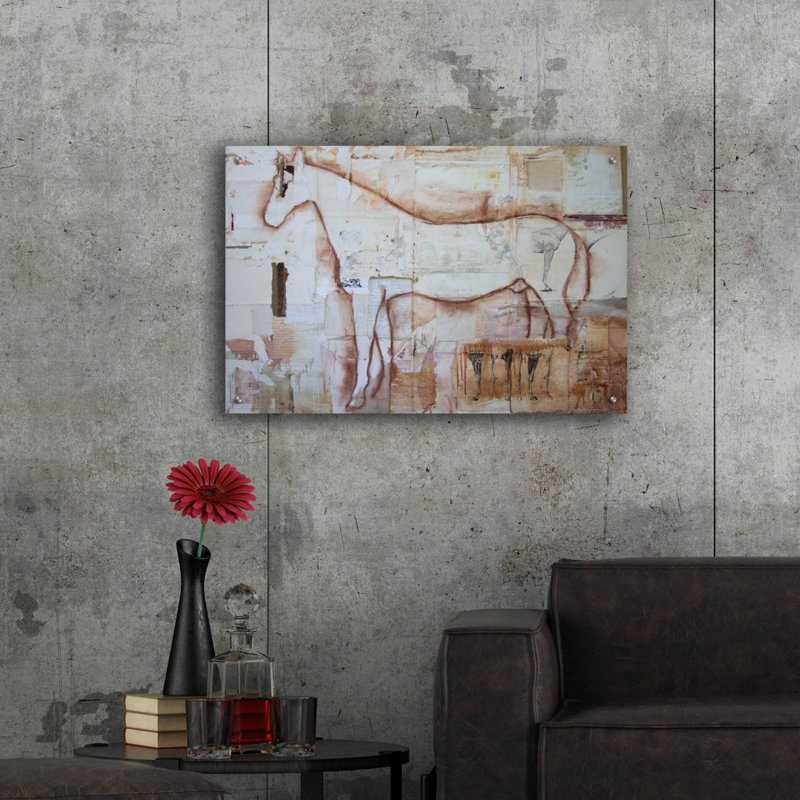 " Practical Horse Keeper " by Susan Friedman, 24" H x 36" W x 0.2" D